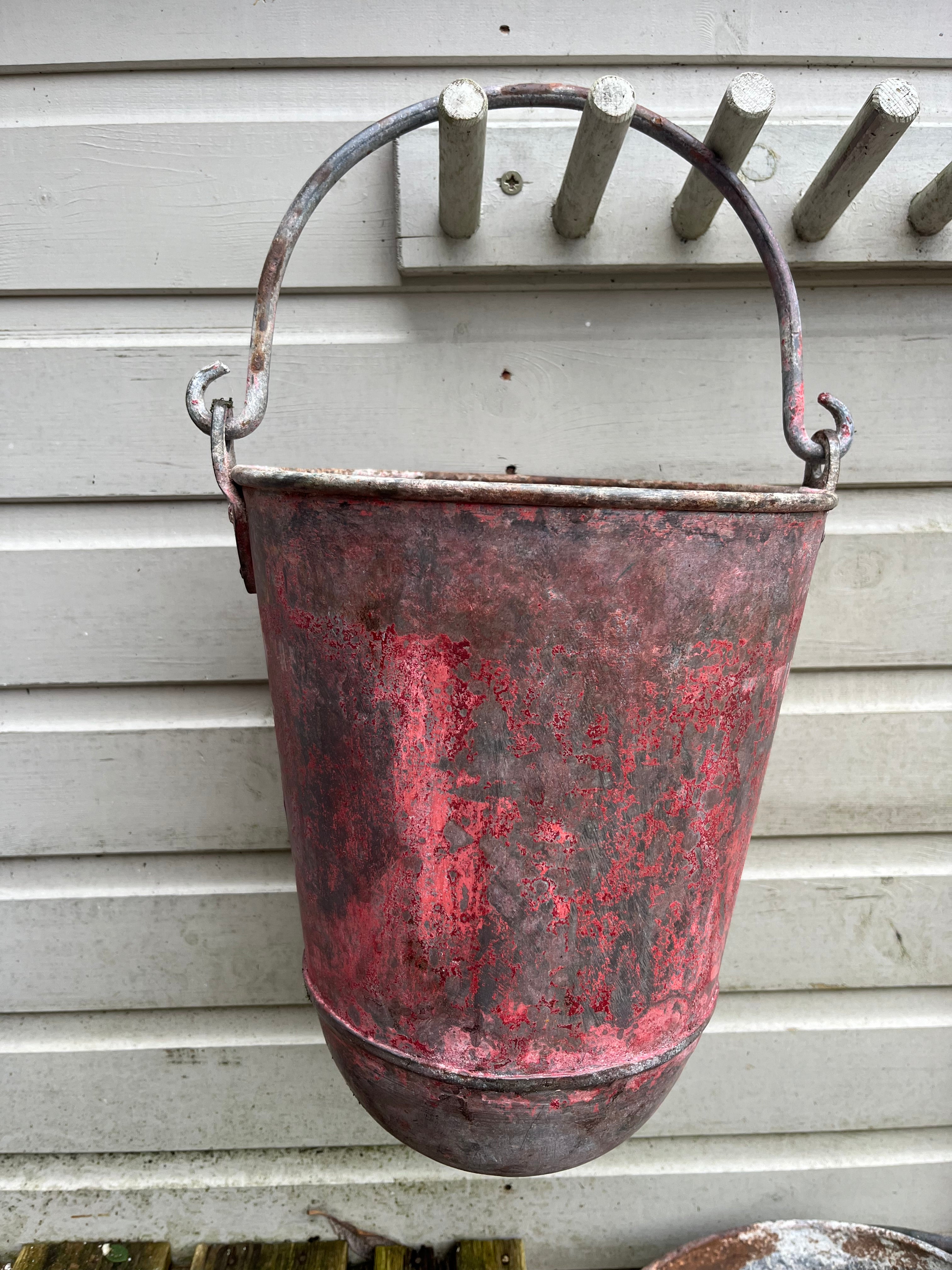 Antique fire buckets