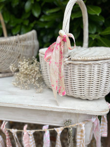 Vintage white basket