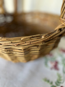 Round vintage basket