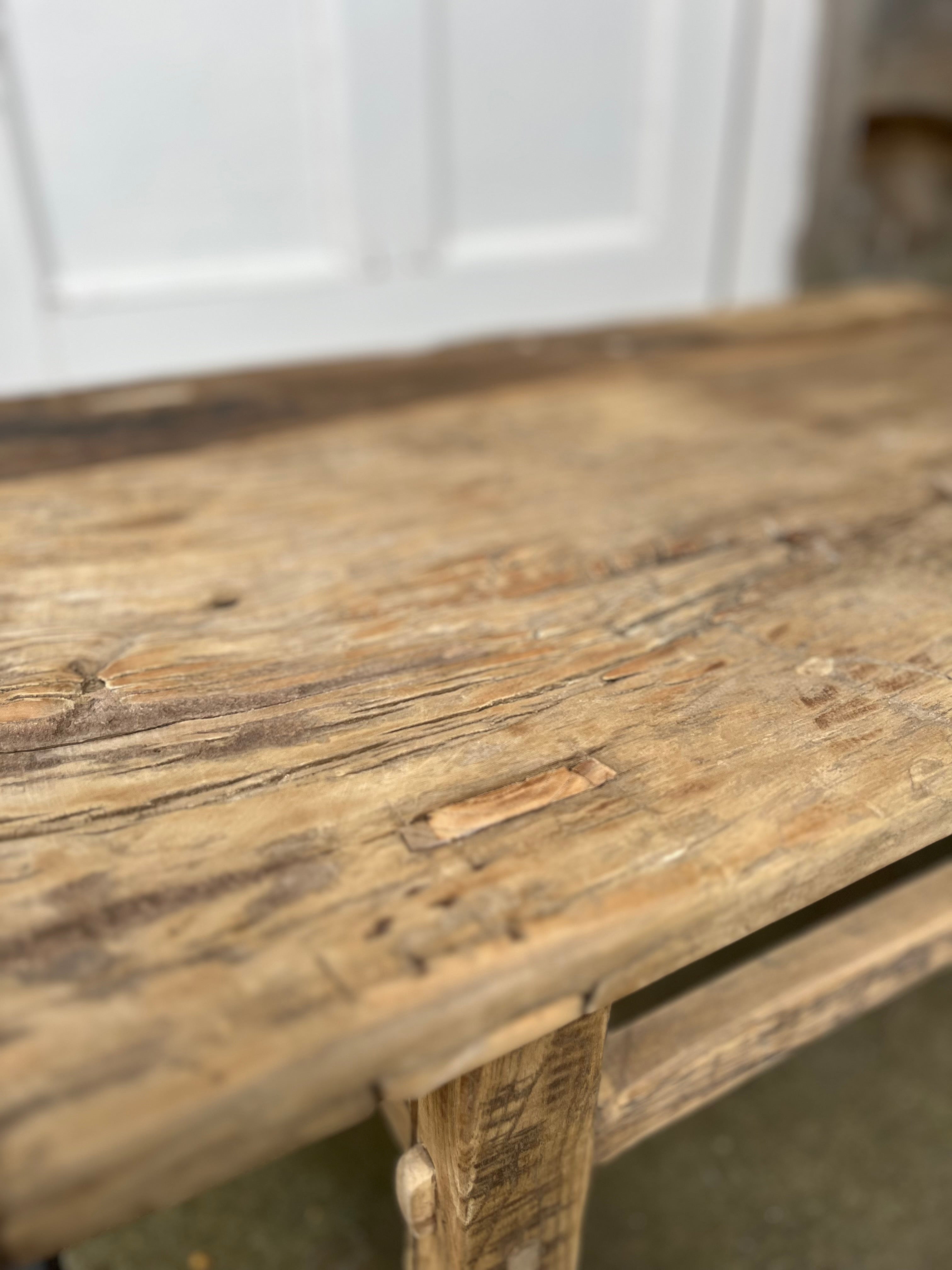 Small rustic coffee table