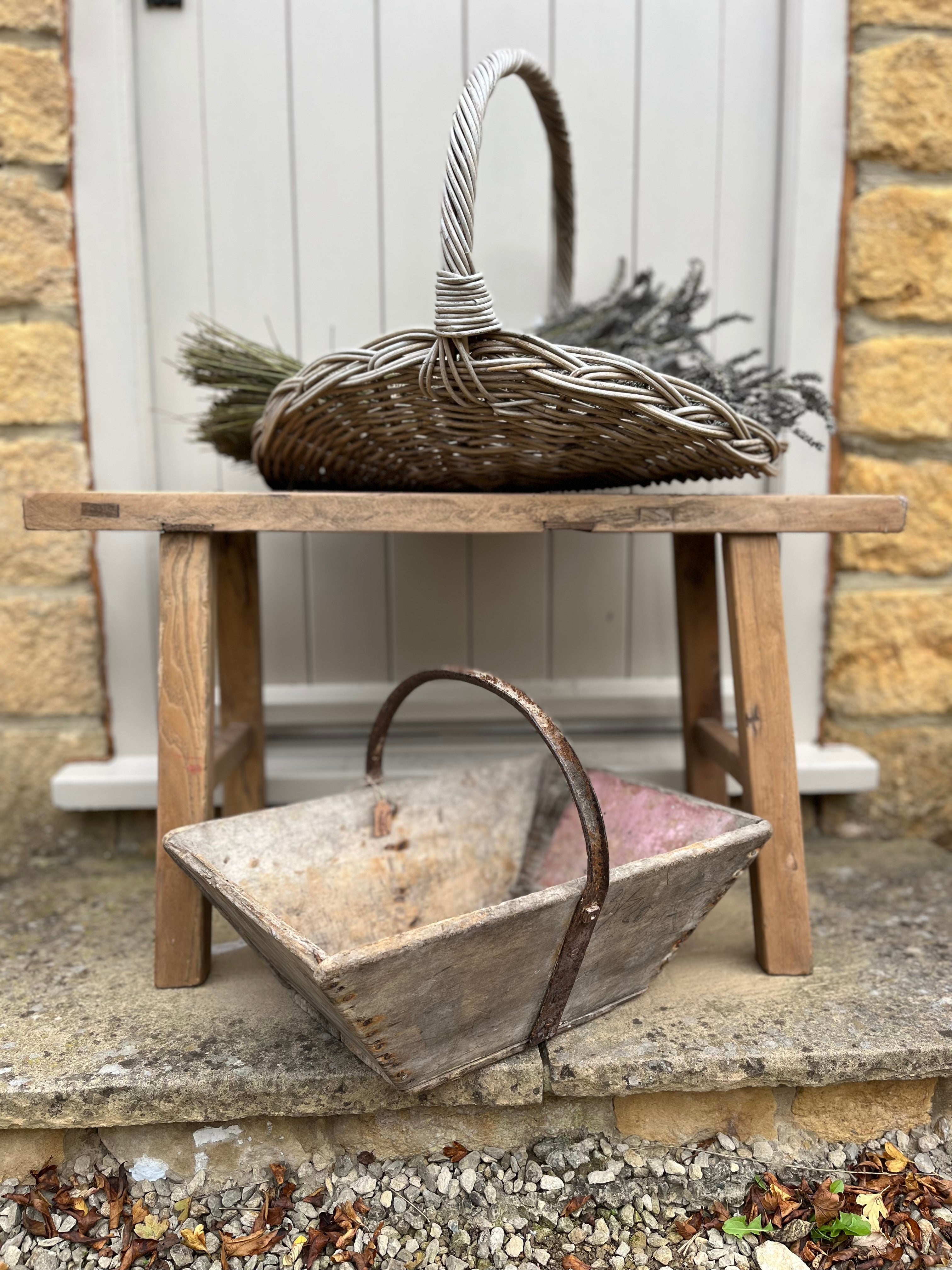 French wooden Trug