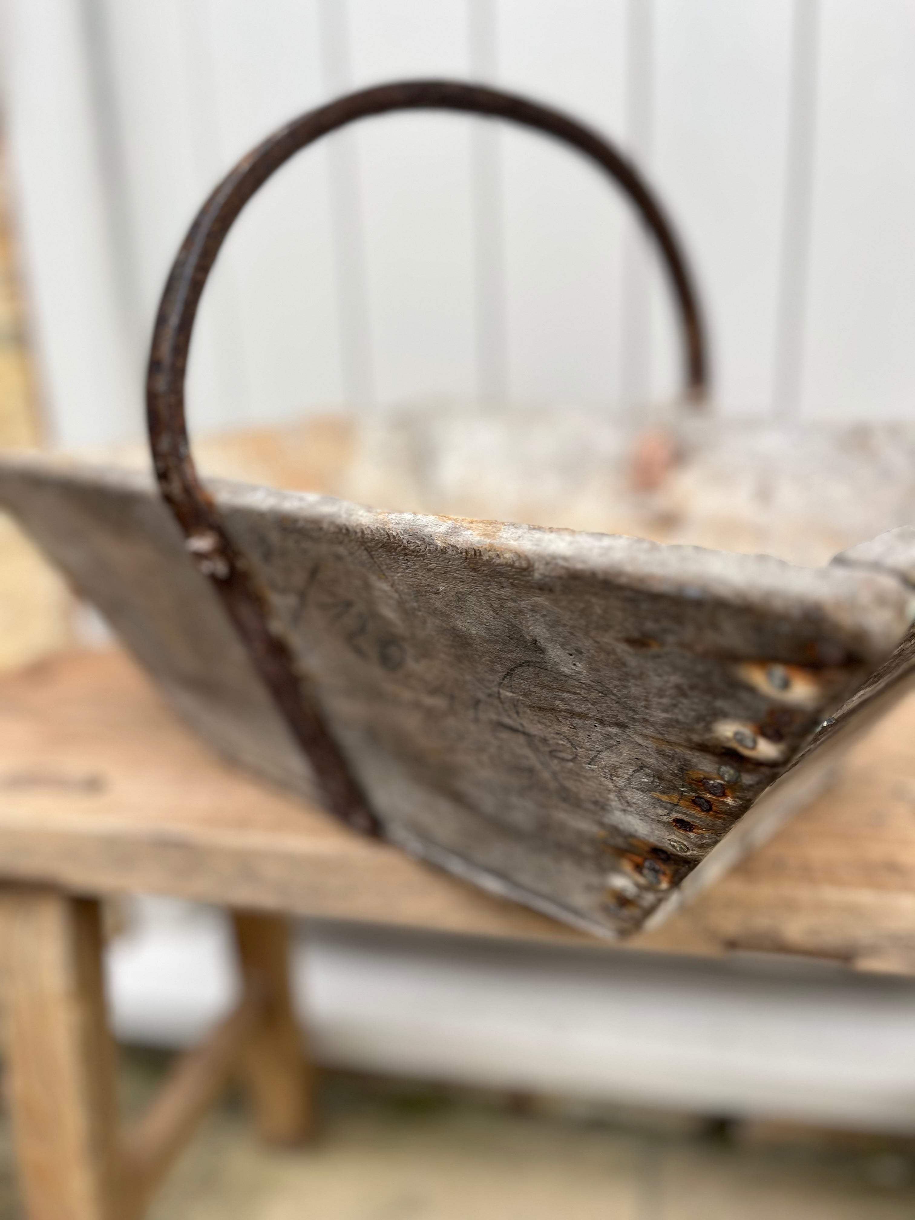 French wooden Trug